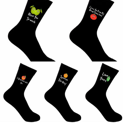 Cute Fruit and Veggie Socks