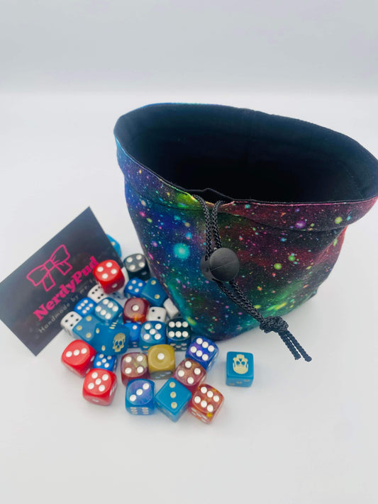 Rainbow Galaxy Dice Bag