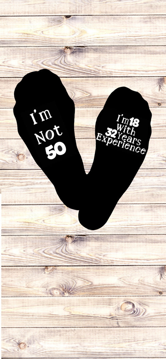 50th Birthday Socks