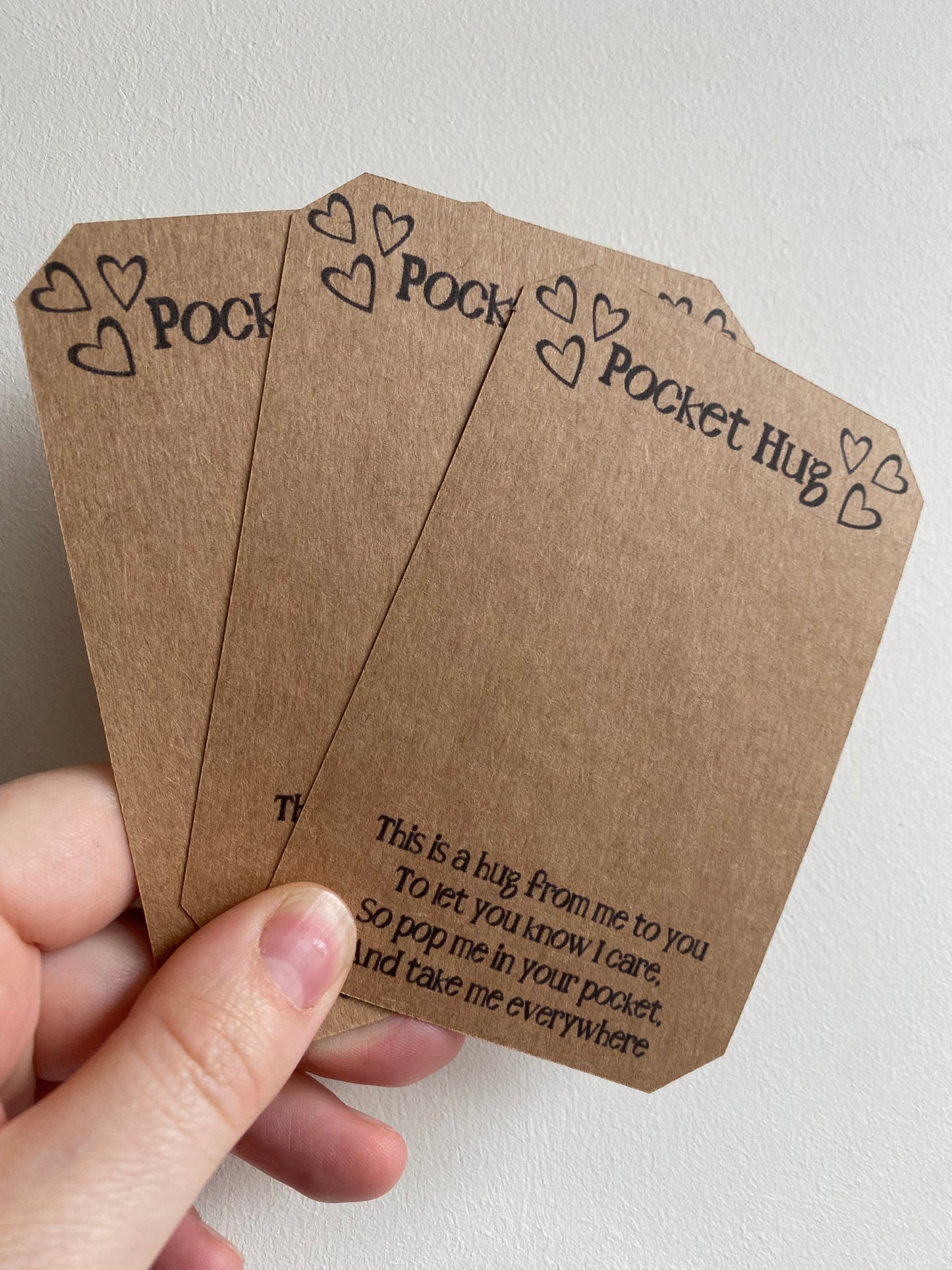 Pocket Hug Backing Cards