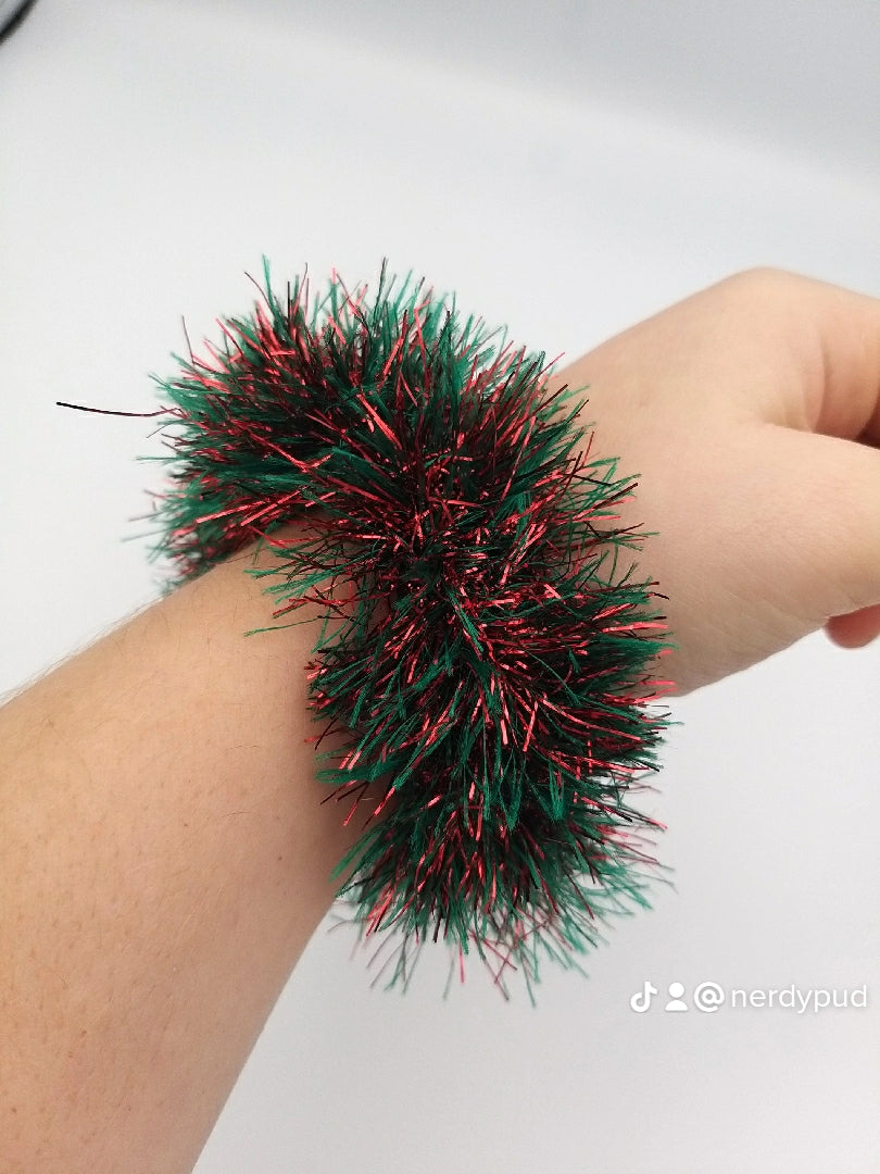 Crochet Tinsel Scrunchie