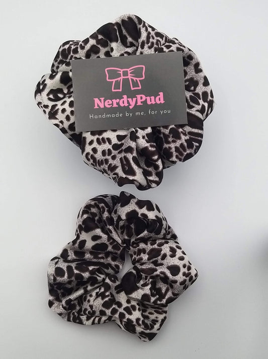 Leopard Satin Scrunchie