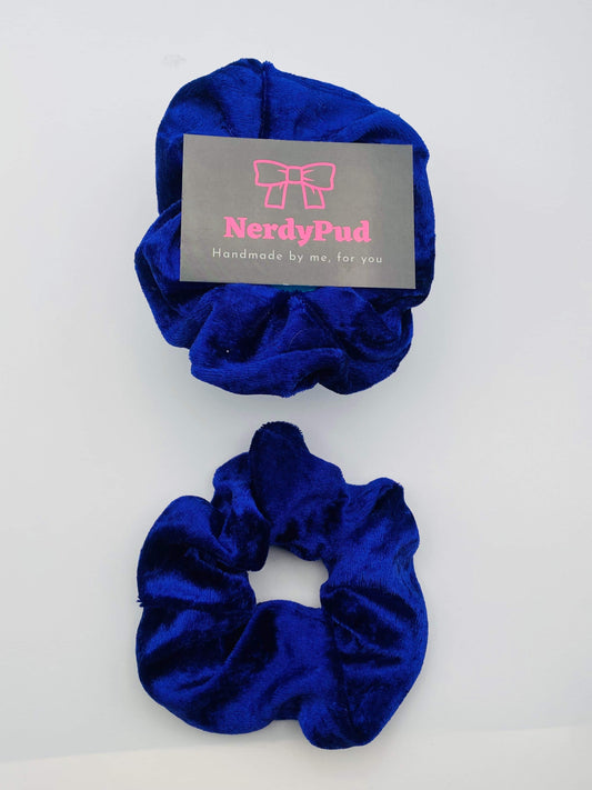 Purple Crushed Velvet Scrunchie