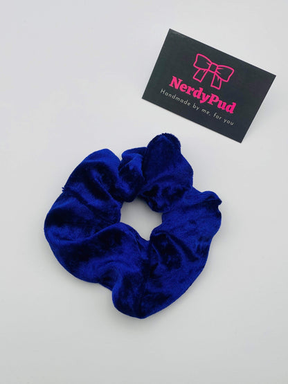 Purple Crushed Velvet Scrunchie