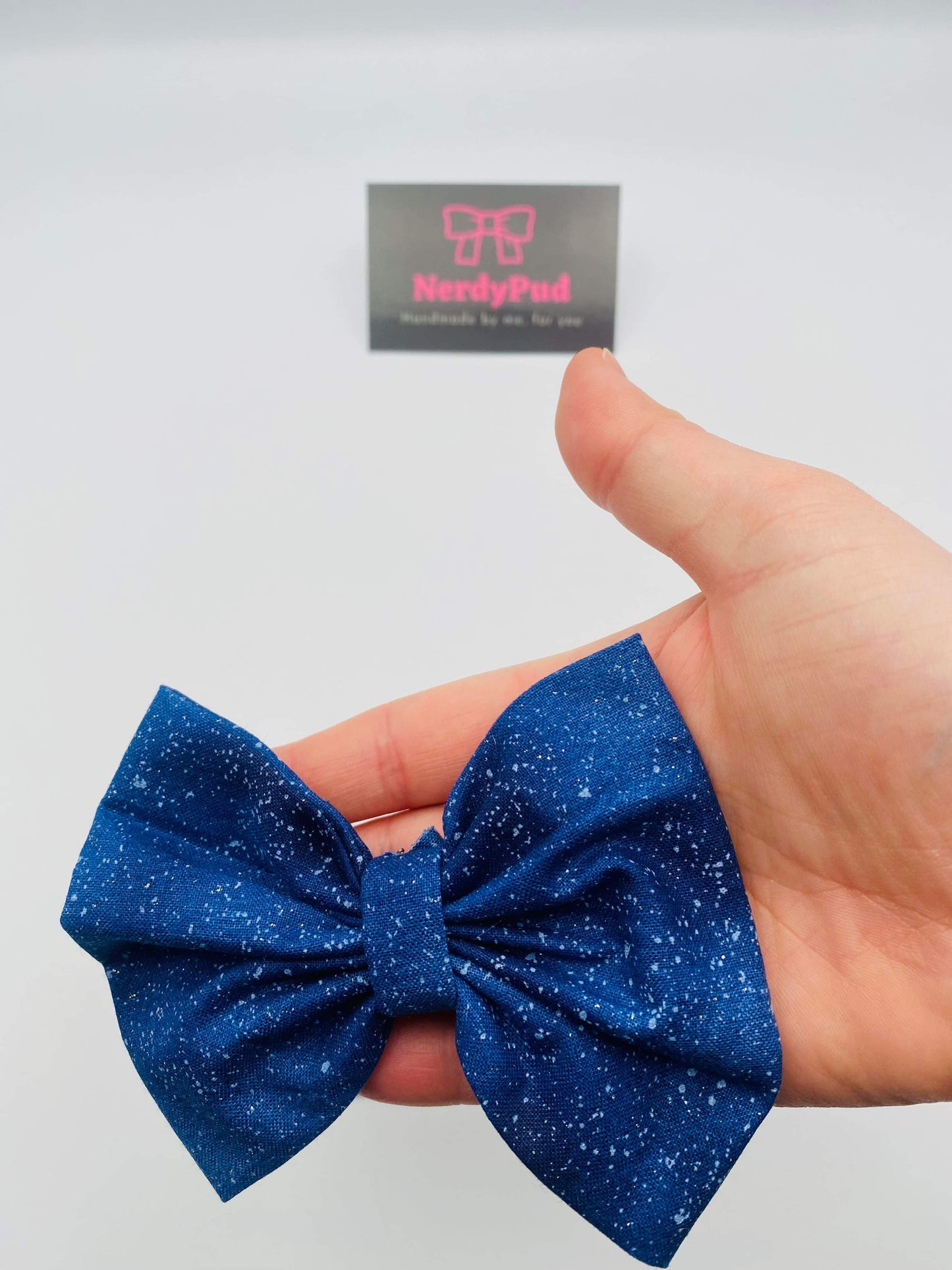 Sparkly Blue Bow