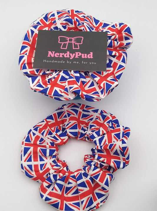 Union Jack Jubilee Cotton Scrunchie