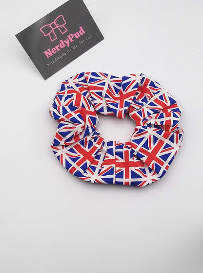 Union Jack Jubilee Cotton Scrunchie