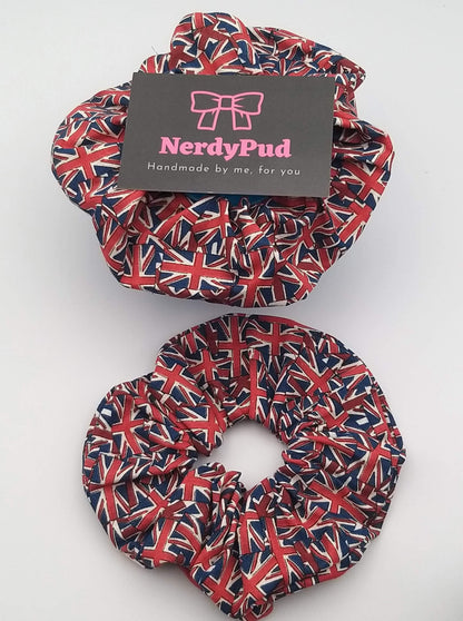 Union Jack Jubilee Cotton Scrunchie