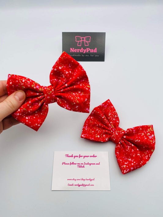 Red Speckled Bow