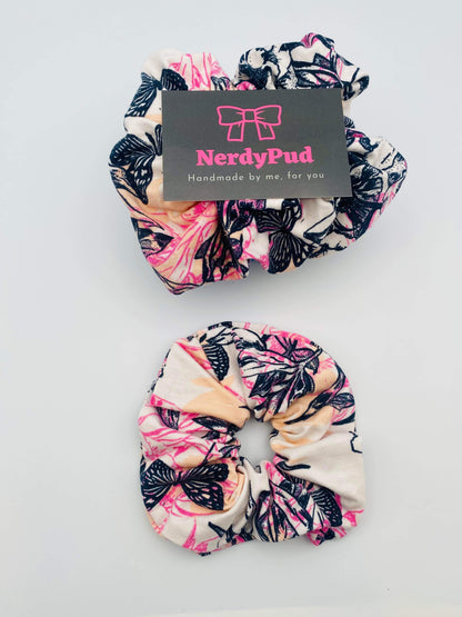 Floral Jersey Scrunchie