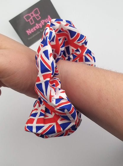 Union Jack Jubilee Cotton Scrunchie